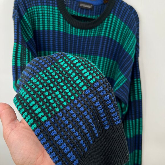 Vintage Stylewise Waffle Knit Acrylic Sweater - Picture 4 of 4